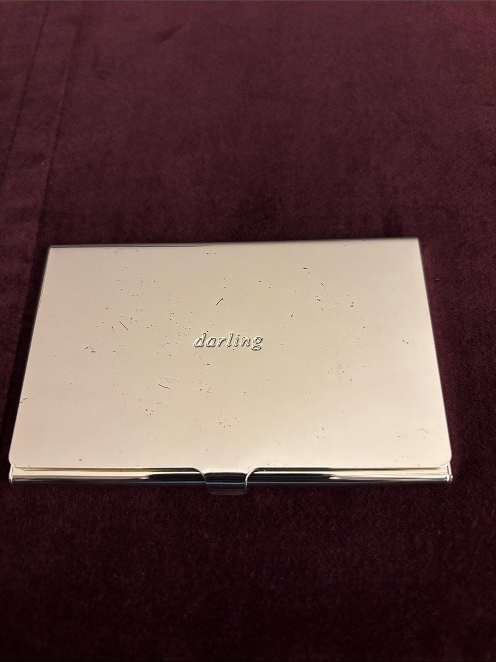 Kate Spade & Lenox Darling Silver Business/Credit Card Holder
